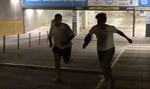 Çocukların otopark görevlisi yaşlı adam ile tepki çeken oyunu