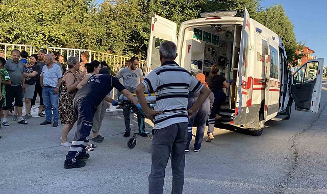 Çorum'da minibüsle çarpışan bisikletli çocuk yaralandı