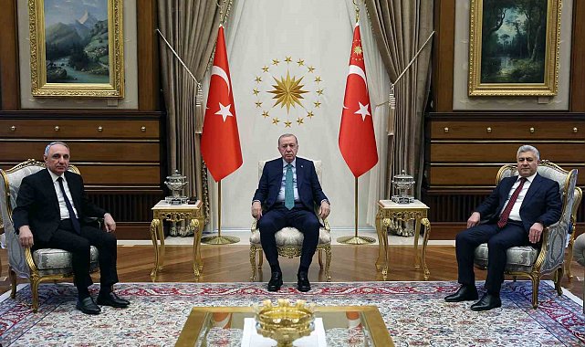 Cumhurbaşkanı Erdoğan, Azerbaycan Başsavcısı Kamran Aliyev'i kabul etti