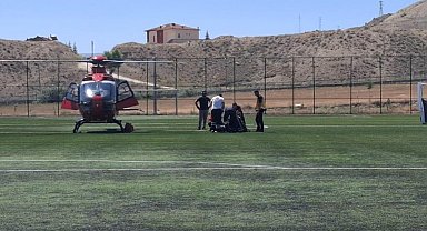Darende'de fenalaşan hasta hava ambulansıyla Malatya'ya sevk edildi