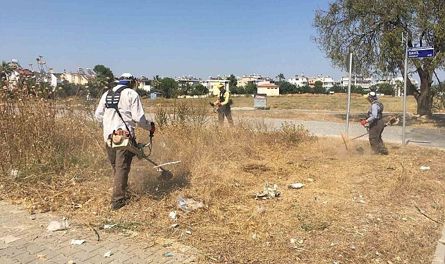 Didim genelinde temizlik ve yeşil alan bakımları yaz boyunca devam edecek