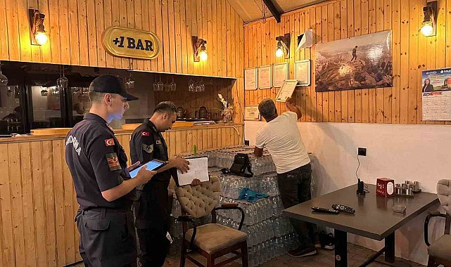 Didim'de jandarma ve belediyeden işletmelere sıkı denetim