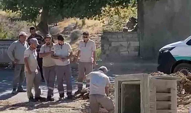 Doğalgaz borusu zarar gördü, korku dolu anlar yaşandı