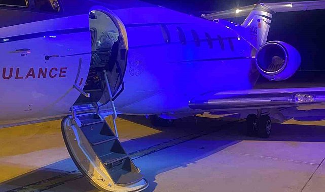 Doğuştan akciğer damarları gelişmeyen bebek uçak ambulansla Ankara'ya sevk edildi