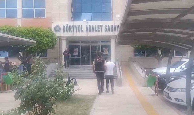Dörtyol'da hapis cezası ile aranan hırsızlık şüphelisi yakalandı