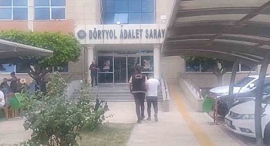 Dörtyol'da hapis cezası ile aranan hırsızlık şüphelisi yakalandı