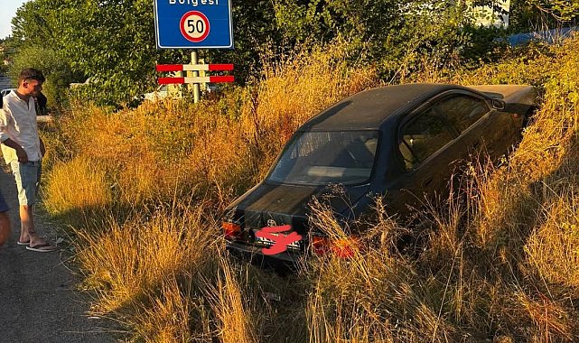 Düğün konvoyundaki kaza ucuz atlatıldı