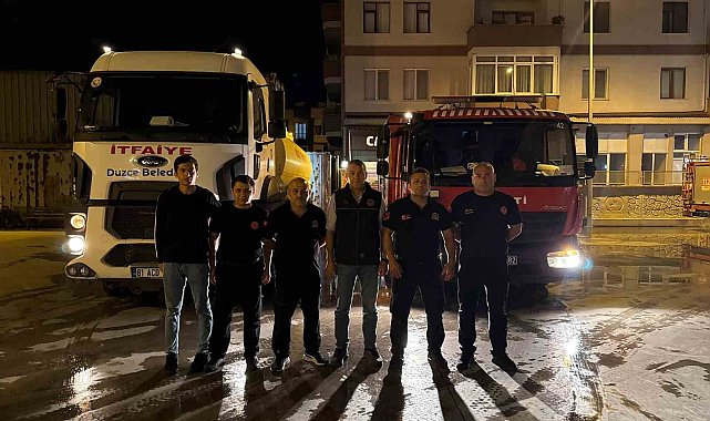 Düzce İtfaiyesi İzmir'e yola çıktı