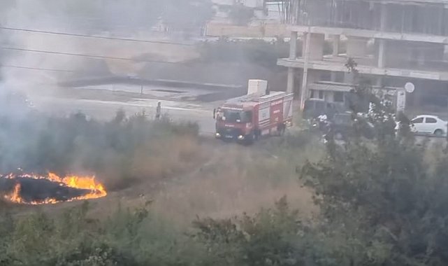 Düzce'de iki farklı noktada çıkan anız yangını söndürüldü