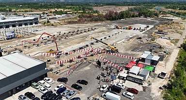 Düzce'de sanayi sitesinin 2 etabı için temeller atıldı