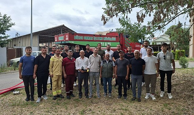 Düzce'de yeni yangın işçileri ve operatörlere eğitim