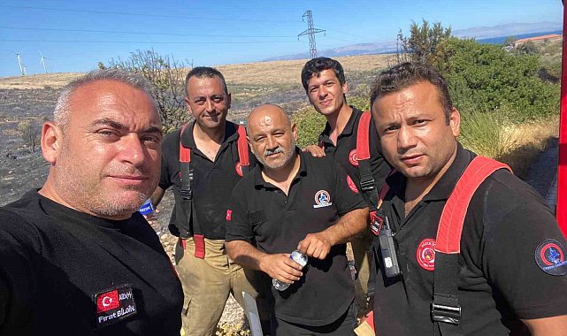 Düzceli ateş savaşçıları Seferihisar'dan Çeşme'ye