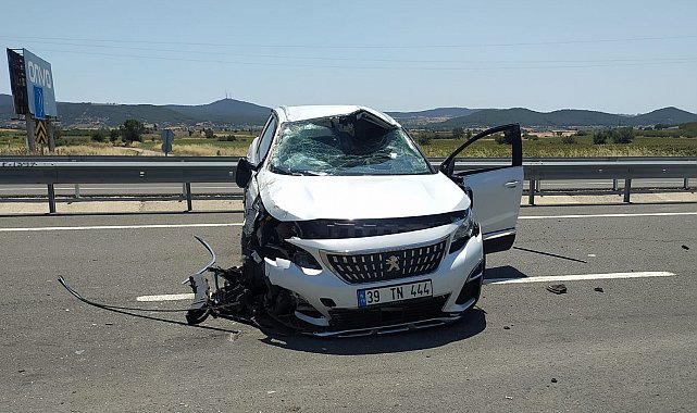 Edirne'de otomobil radar uygulaması yapan polis aracına çarptı: 1'i polis 2 yaralı