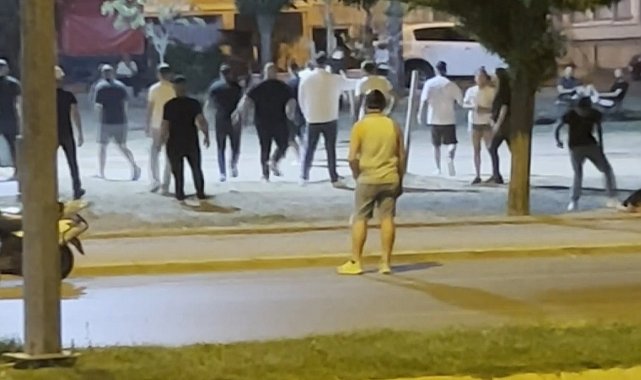 Edirne'de tekmeli yumruklu kavga kamerada