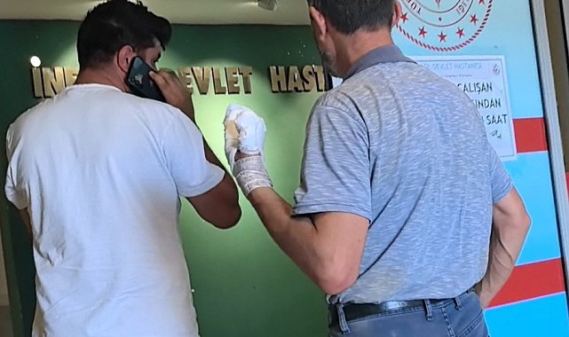 Elini bıçkıya kaptıran adamın parmakları parçalandı