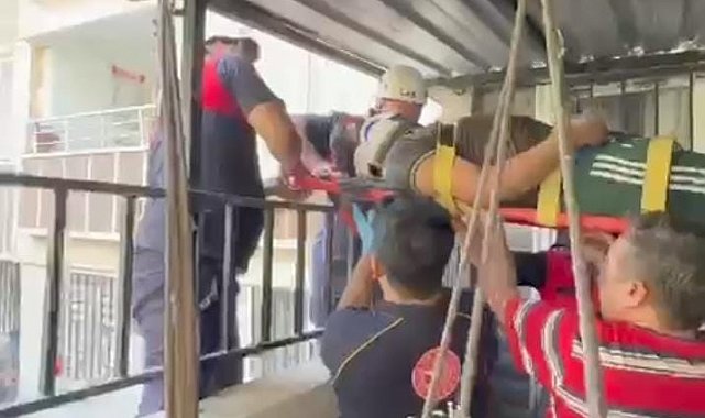 Epilepsi nöbeti geçirip 4'üncü kattan düştü