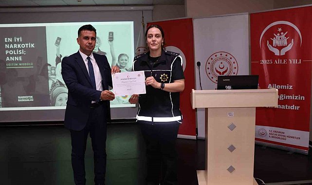 Erzurum'da "En İyi Narkotik Polis: Annedir" eğitimi