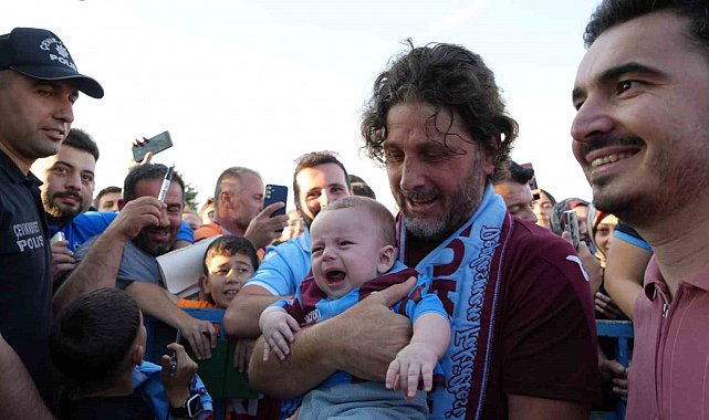 Erzurum'da taraftardan Trabzonspor'a sevgi seli