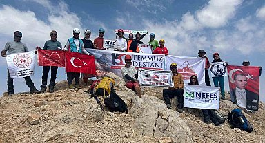 Eskişehir AFAD personeli, '15 Temmuz Şehitleri Anma Tırmanışı'na katıldı