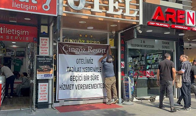 Esnaf Odası başkanının oteli mühürlendi