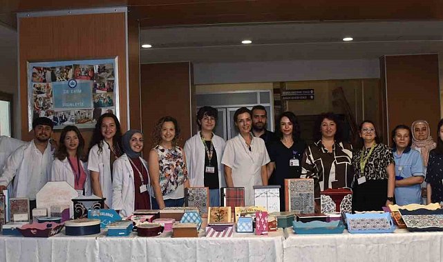 ESOGÜ Hastanesi'nde Uğraş Tedavisi El Sanatları sergisi açıldı