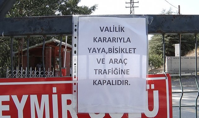 Eymir Gölü, yangın sonrası ikinci bir duyuruya kadar kapatıldı