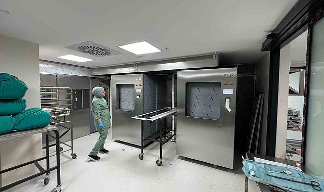 Gazi Yaşargil Eğitim ve Araştırma Hastanesi'nde sterilizasyon birimi yenilendi