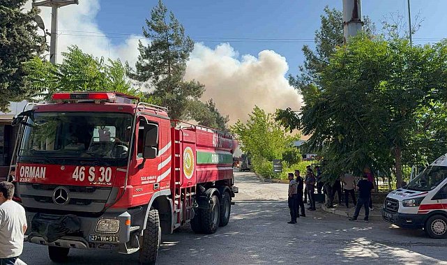 Gaziantep'te halı fabrikasında yangın