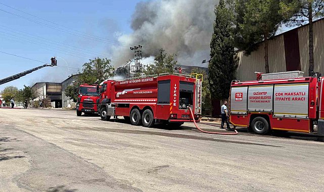 Gaziantep'te halı fabrikasındaki yangın kontrol altına alındı