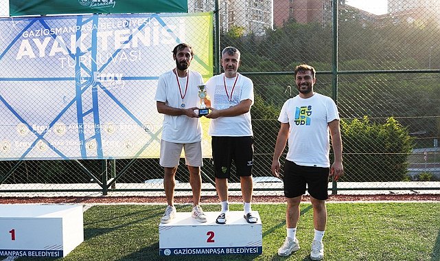 Gaziosmanpaşa'da Ayak Tenisi Turnuvası heyecana sahne oldu