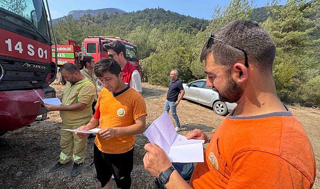 Genç yüreklerden alevlerle savaşanlara vefa örneği