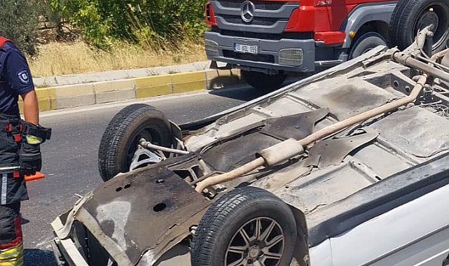 Gömeç'te tek taraflı trafik kazası: 1 kişi yaralandı