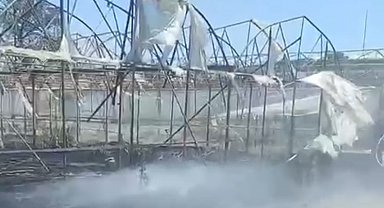 Gönen'de çıkan ot yangınında maddi zarar oluştu