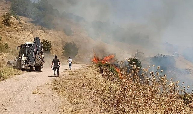 Gördes yangınında ekip sayısı artırıldı