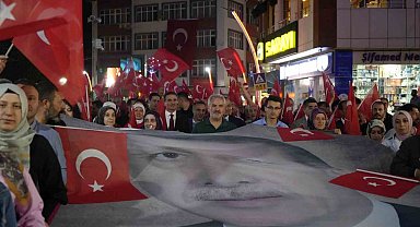 Gümüşhane'de "15 Temmuz" yürüyüşü ve anma programı düzenlendi