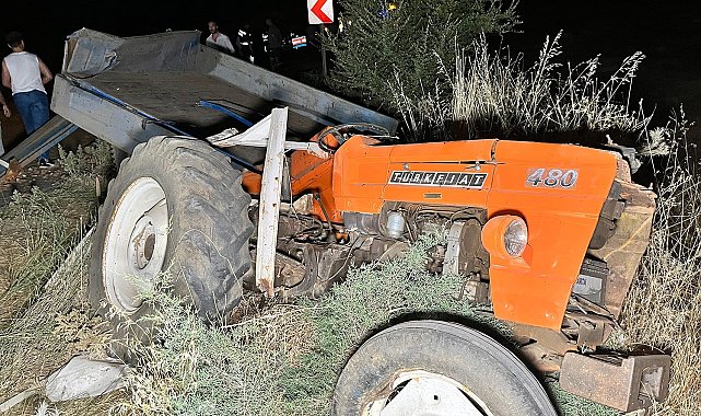 Hafriyat kamyonu traktöre arkadan çarptı: 1 ölü, 1 yaralı