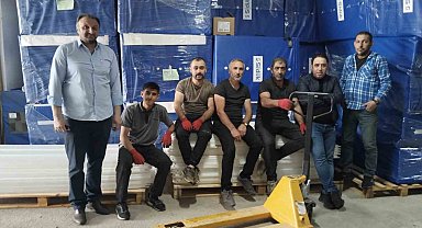 Hollanda'dan alınan minderler Erzurum'a ulaştı
