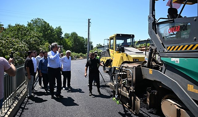 İçmeler caddesinde 2 bin 500 ton asfalt kullanıldı