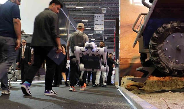 IDEF'te sergilenen zıplayan, takla atan ve selam veren robot köpekler ilgi görüyor