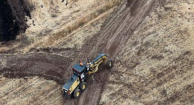İl Özel İdaresi yangın bölgesinde