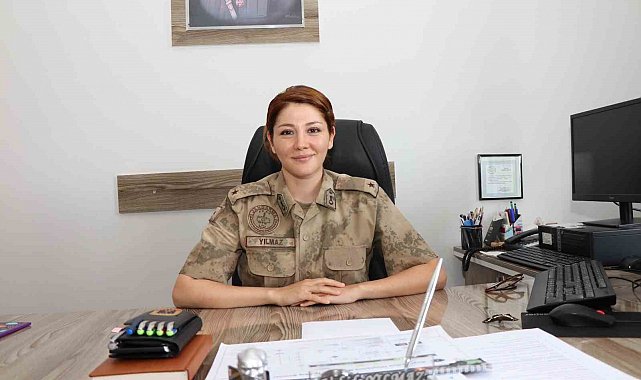 İlçede kadın jandarma komutanı sevinci