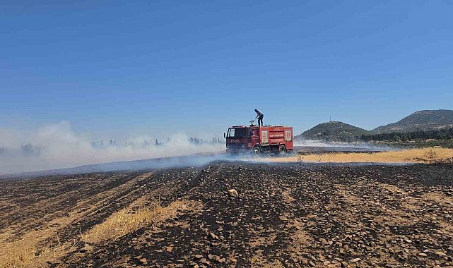 İslahiye'de 150 dönüm arazi kül oldu