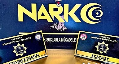 Isparta girişinde narkotik operasyonu: Ecstasy ve metamfetamin ele geçirildi