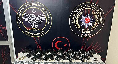 İzmir'de silah ticareti operasyonu: Gizli bölmelerde ele geçirildi