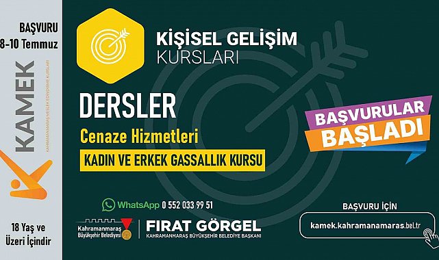 Kahramanmaraş'ta gassallık eğitimi başlıyor