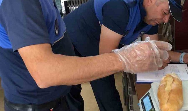 Karacasu'da fırınlara gramaj denetimi yapıldı