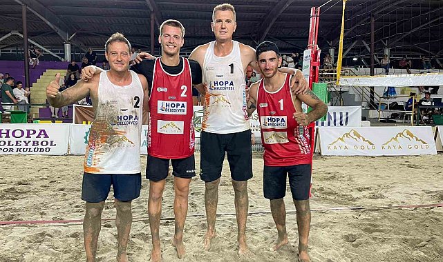 Karadeniz sahilinde uluslararası voleybol coşkusu