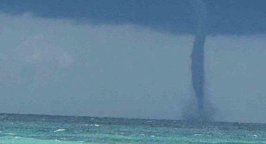 Karadeniz'de oluşan hortum kamerada