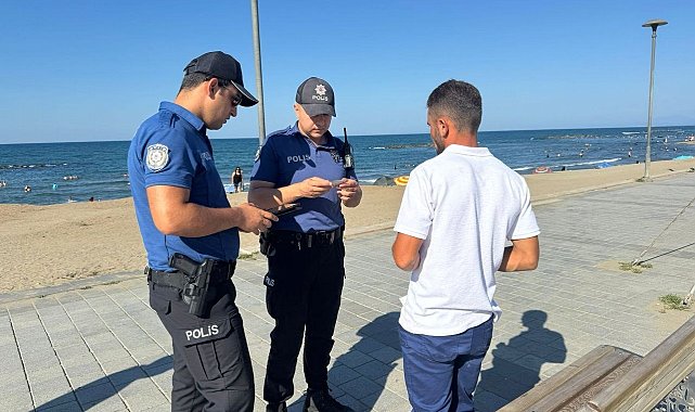 Karasu Sahili'nde hırsızlık olaylarına karşı emniyetten yoğun önlem