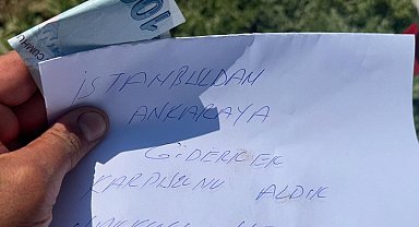 Karpuz üreticisi tarlasında gördüğü not karşısında duygulandı